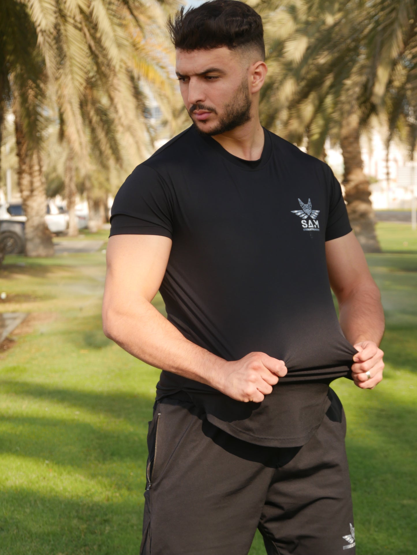 4 way T-SHIRT stretch material moves better in every direction